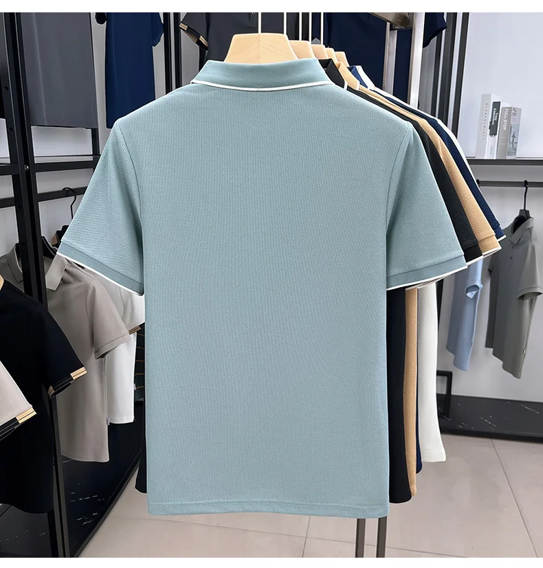 High quality men's short sleeved summer new fashion brand striped Korean style golf custom comfortable casual business T-shirt 20 S48602cde4fa3433d997055f24c93b1bcp