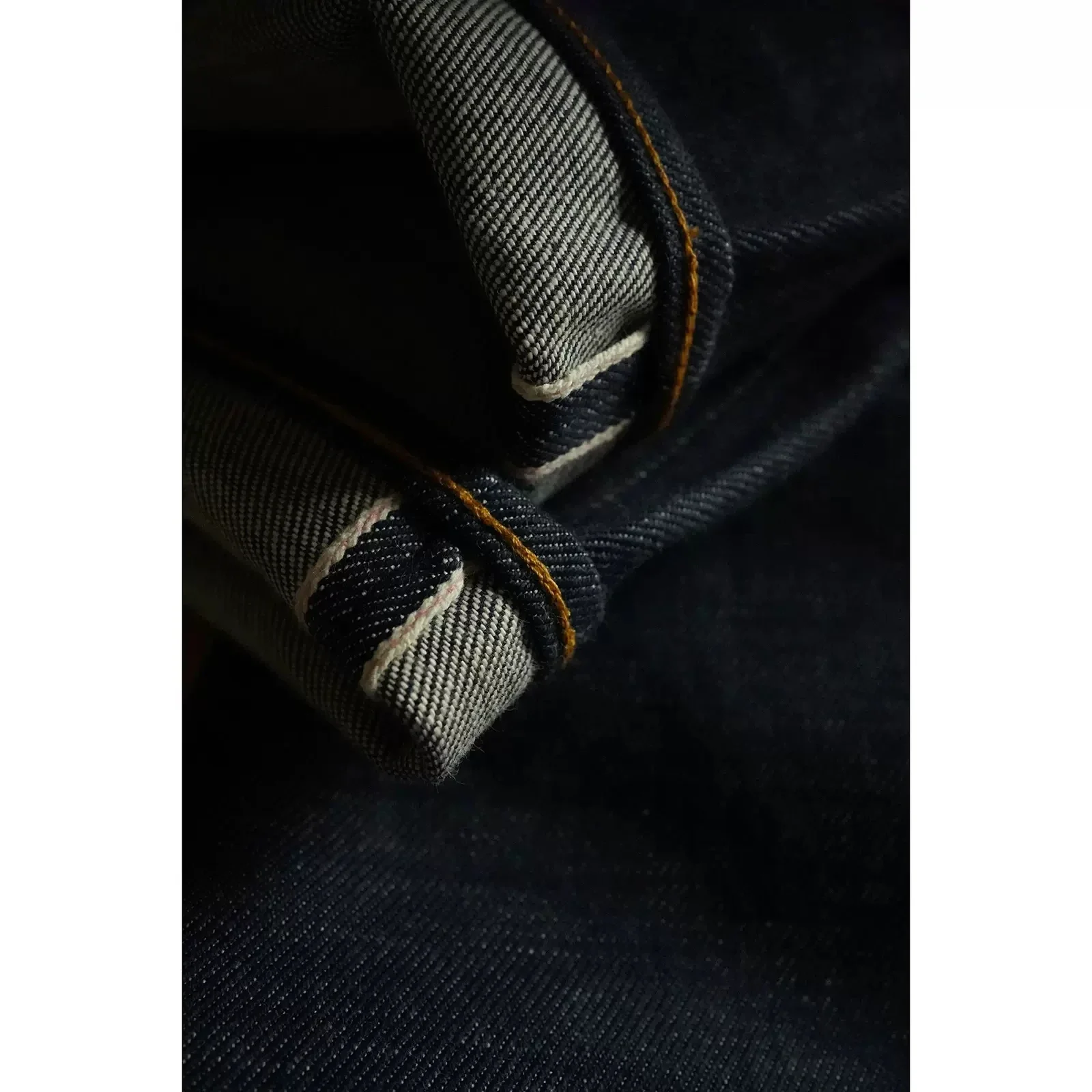 BOB DONG 22oz Heavyweight Selvage Denim Jeans Rigid Slim Straight Fit Pants Indigo N237 3