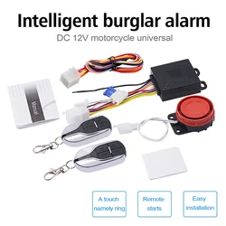 Wireless Anti - Theft Alarm System with Remote Control - 125dB Security Solution for Motorcycles, Bicycles, and Electric Cars (Black)