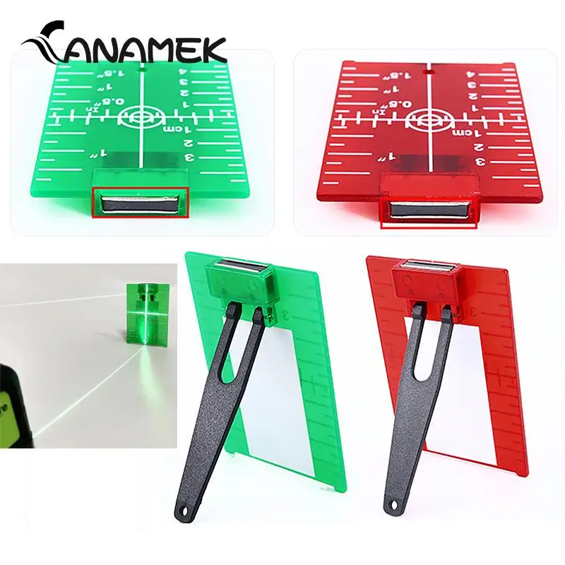 Laser Level Plastic Lase Target Card Plate for Laser Level