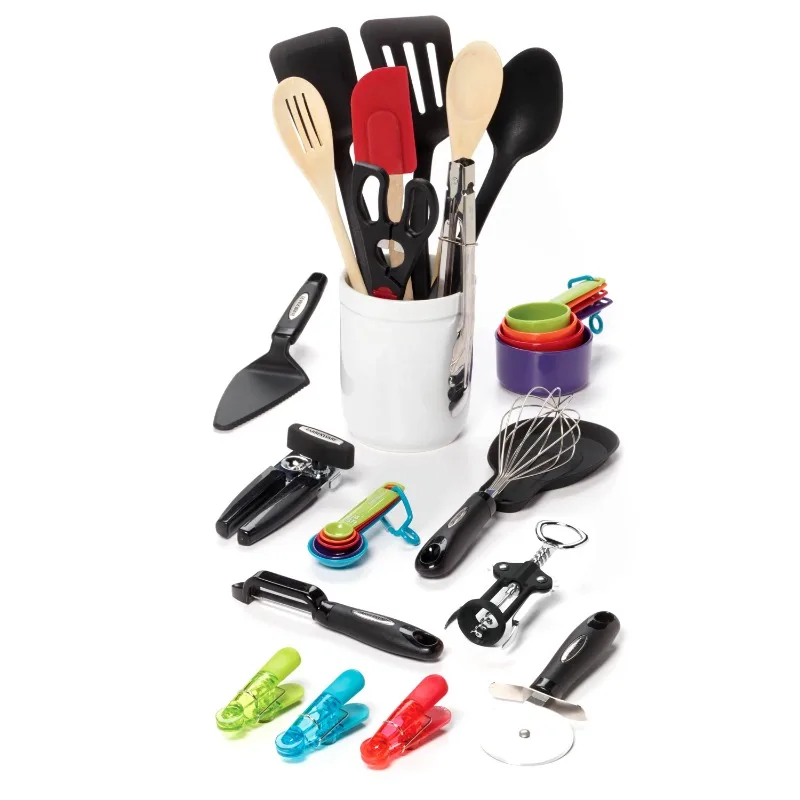 

Farberware 28-piece Kitchen Utensil & Gadget Set in Assorted Colors COOKING UTENSILS KITCHEN UTENSILS SETS