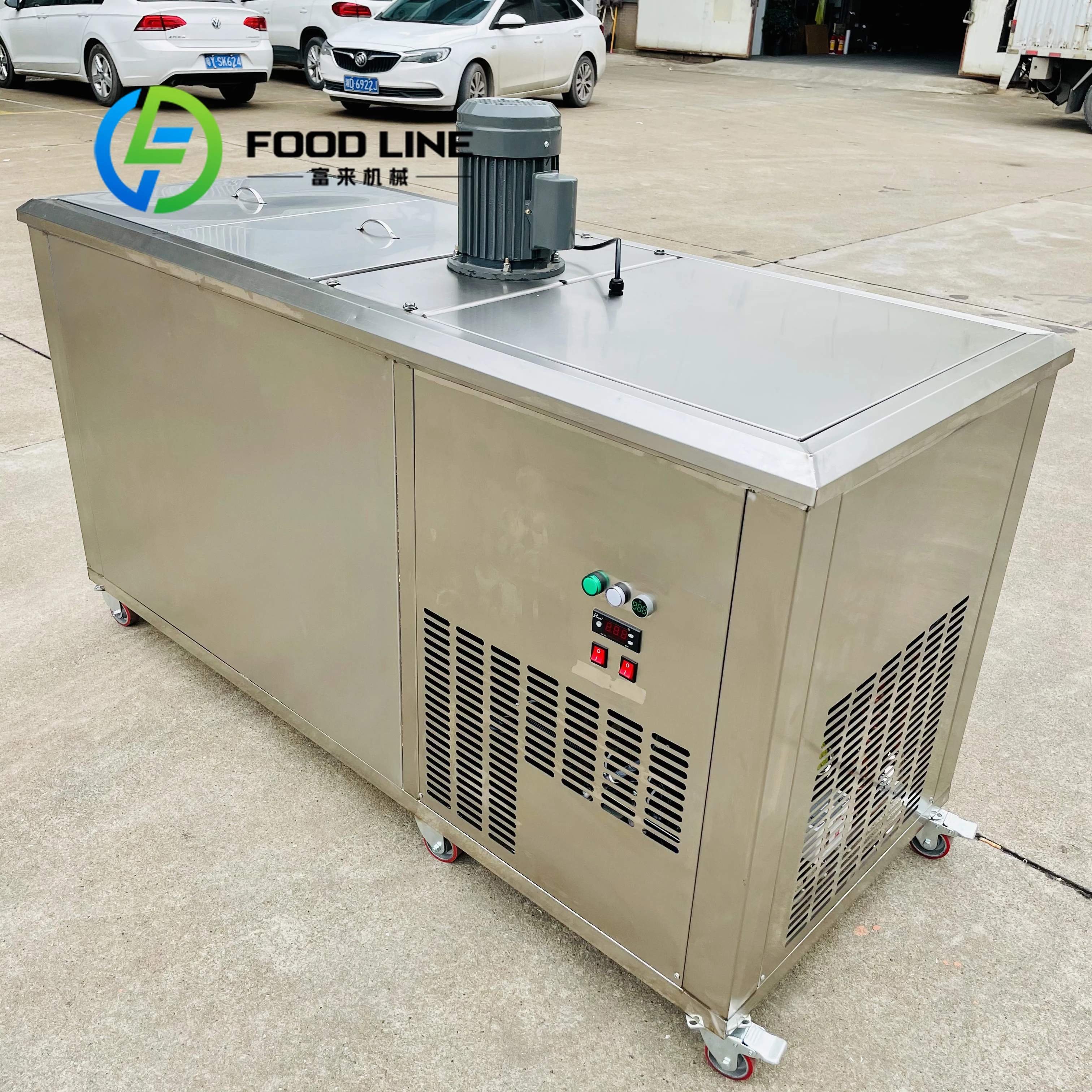 0.5 Ton /24 H 20 Pcs Once Commercial Industrial Ice Brick Maker Machine Ice Block Making Machine 3