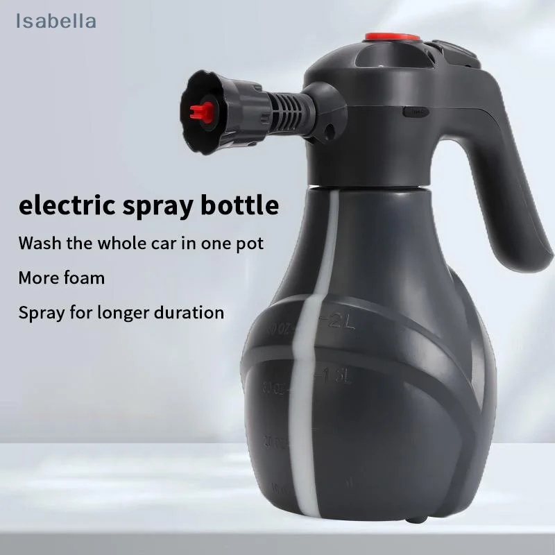 ♥ 무선 충전식 고압 세차 스프레이어 - 차량 청소용 휴대용 전기 폼 스프레이 건
