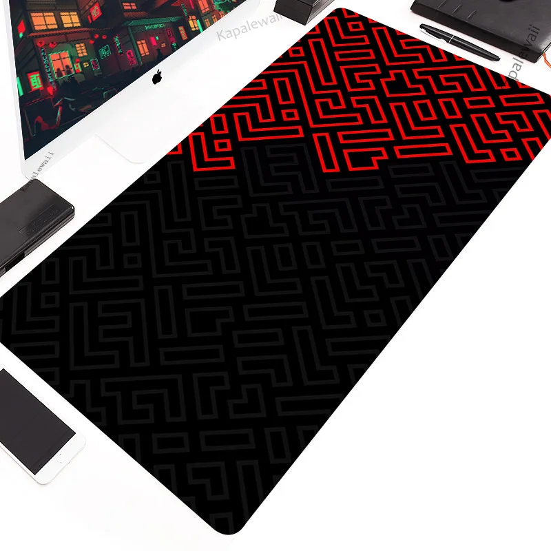 thumbnail image 1 of Alfombrilla de ratón grande de Arte Blanco y negro, alfombrilla de ratón XXL para oficina, alfombrillas para jugador grandes, alfombrillas de goma para teclado de 1000x550, alfombrilla de escritorio,, 1 of 5