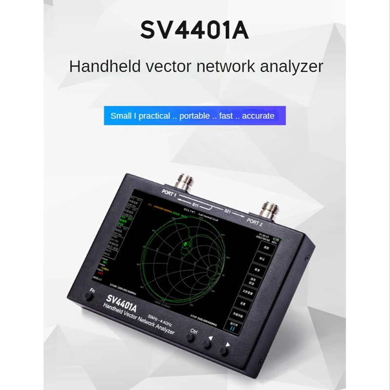 SV4401A Vektor-Netzwerkanalysator – 17,8 Cm Touch-LCD, 50 KHz – 4,4 GHz, 100 DB Dynamik, Mit 8 GB Speicher, Update Für NanoVNA