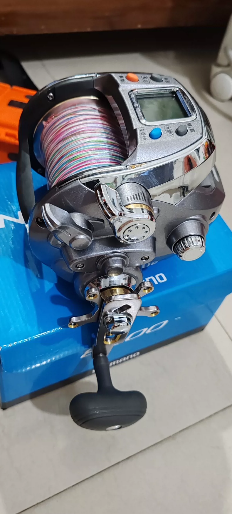 中古釣りリール 日本製ポラリス電動リール 深海電動ヒンジアルファ