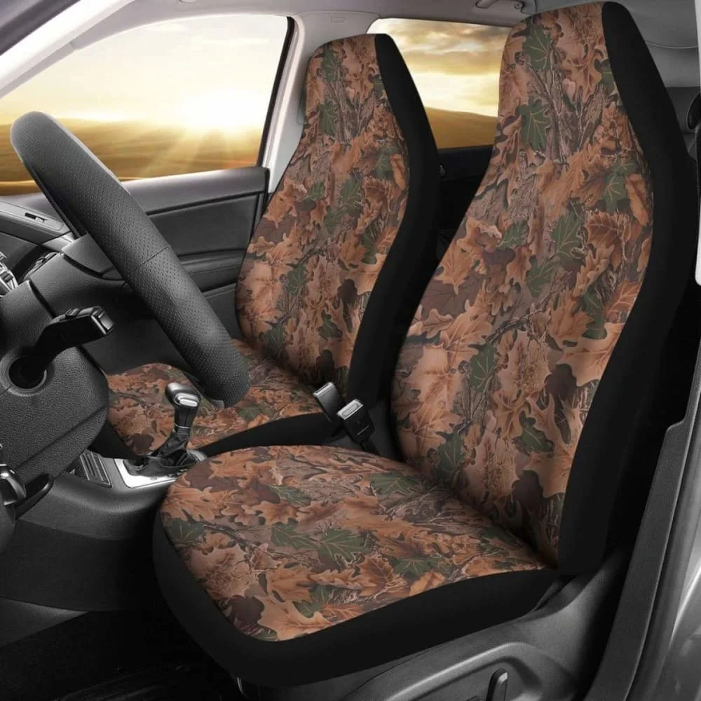 

Camo Car Seat Cover 03 Hunting,Pack of 2 Universal Front Seat Protective Cover