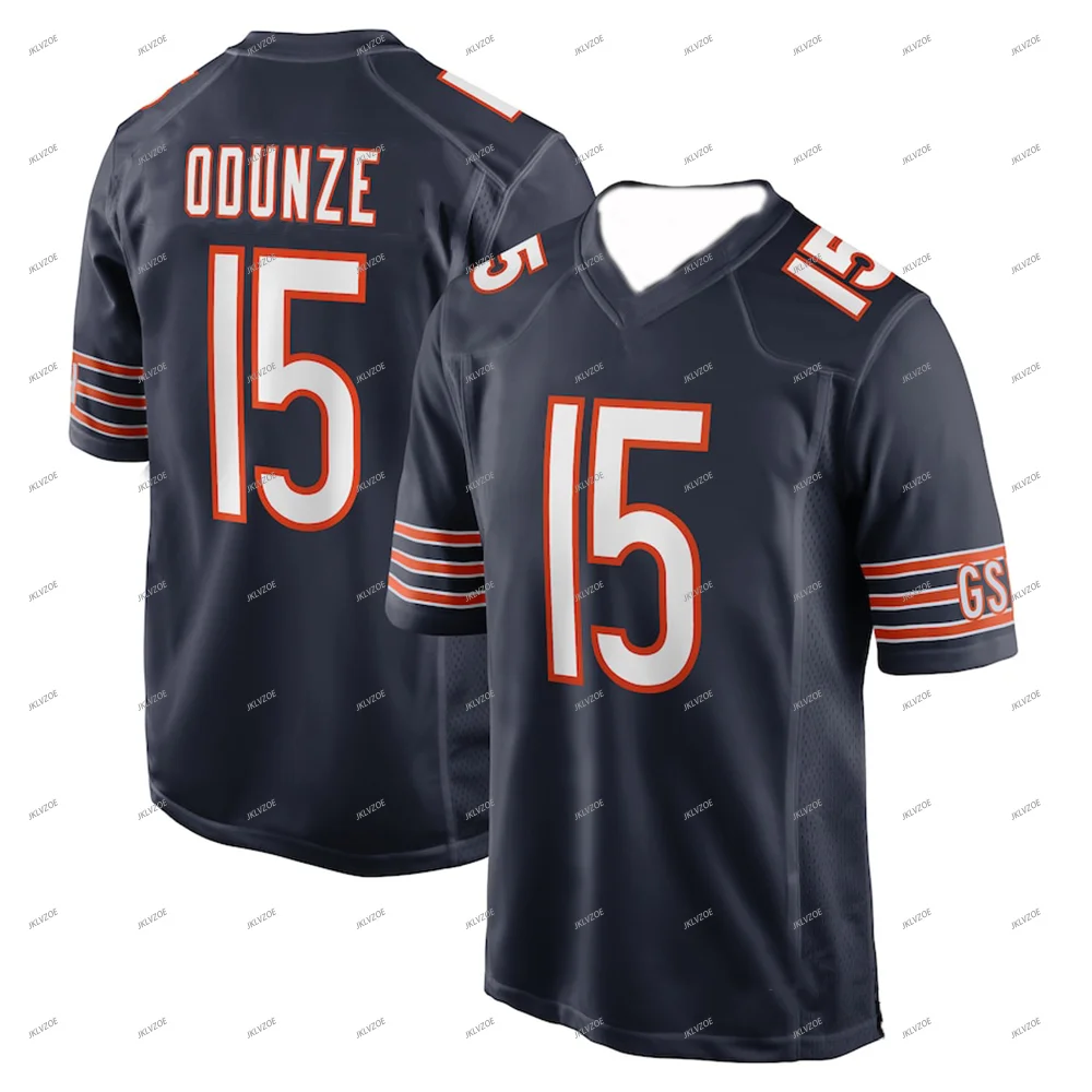 American Football Men T-shirt Rugby Jersey Chicago Bears No.18 Women Men T-Shirt Adult/ KID Jersey Kit Top 24/25