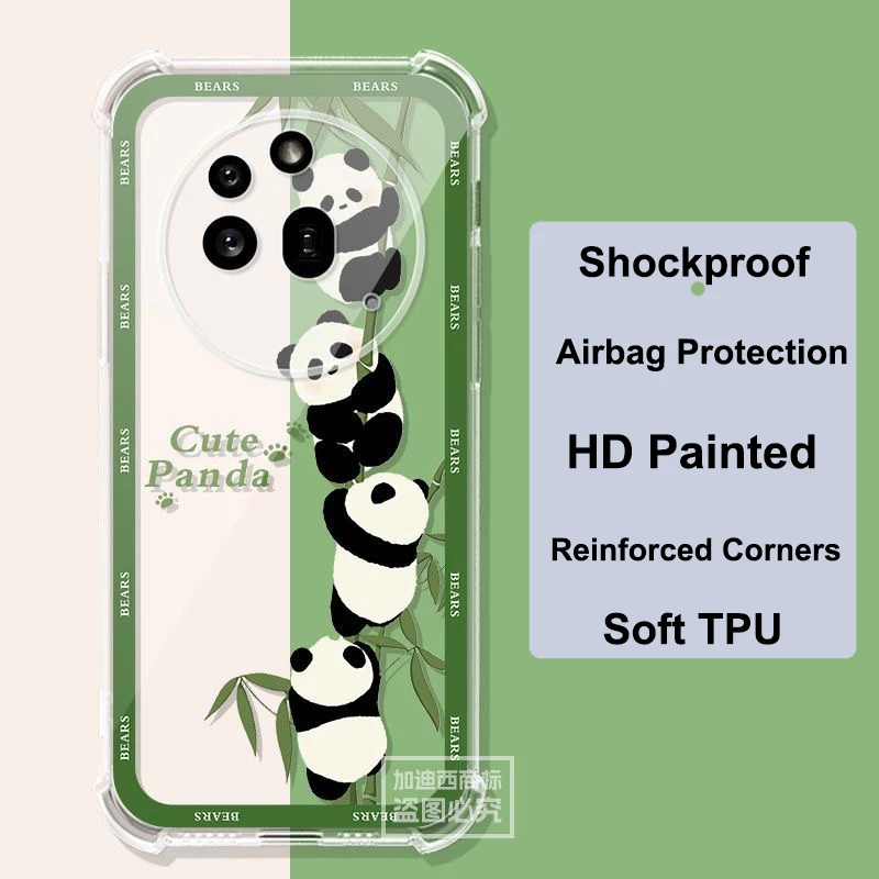 Enhanced Transparent Shockproof Anti-Fall Phone Case - Slim and Soft TPU Cover