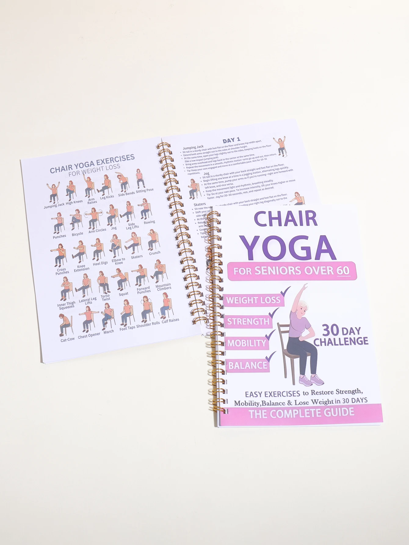 28-30-Tage-Stuhl-Yoga-Handbuch: Gewichtsverlust, Muskelkraft, Flexibilität – Anfänger-Sitzübungs-Buch für Senioren & Erwachsene – Detail 5