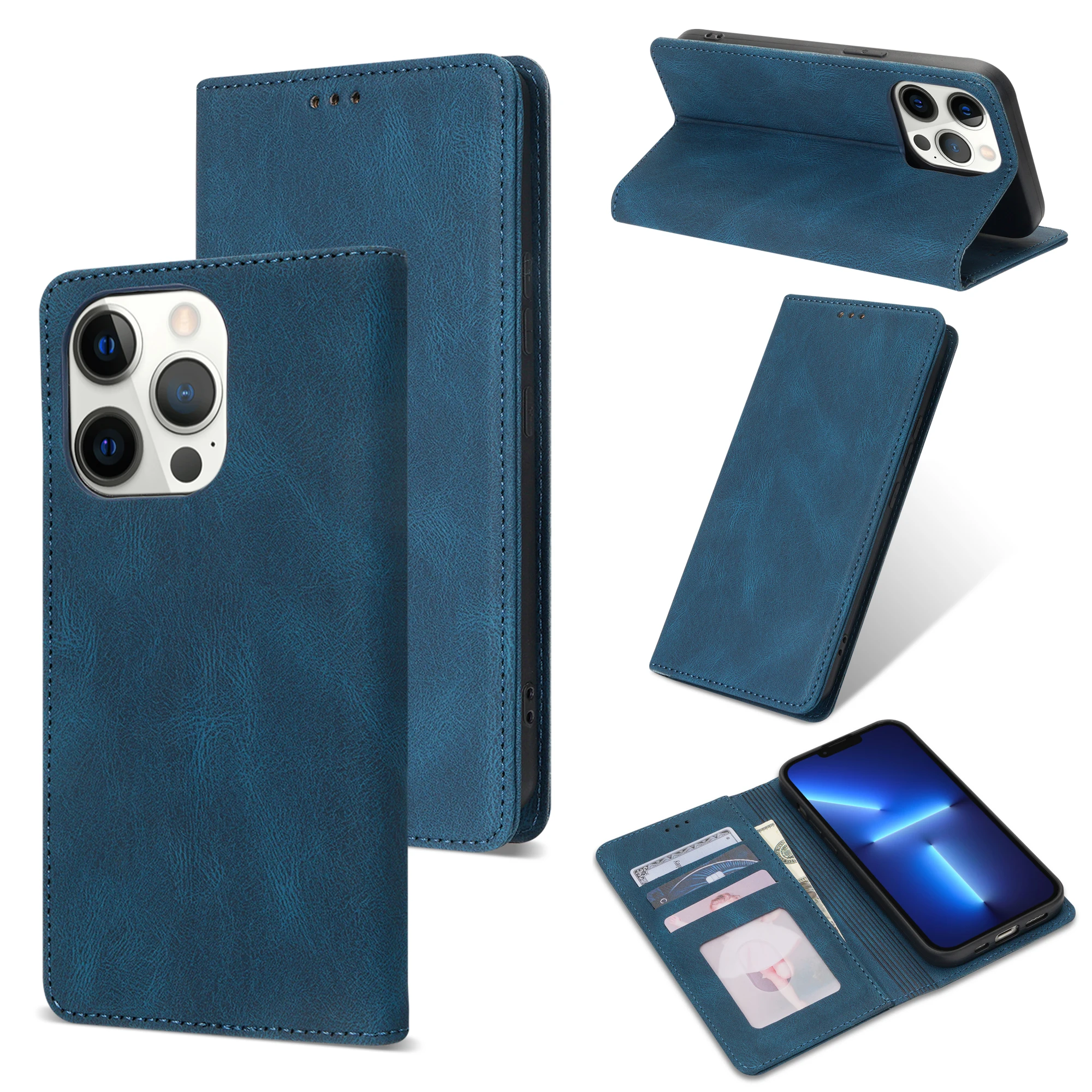 Premium Flip Wallet Phone Case with Stand and Protective Cover