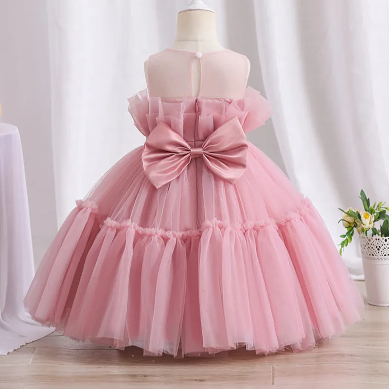 Girls Dress Princess Dress Girls Sequin Tutu Lace Mesh for Birthday Prom Toddler Baby Kids Elegant Wedding Party Clothes Children Baptism Gown girls dress,princess costume