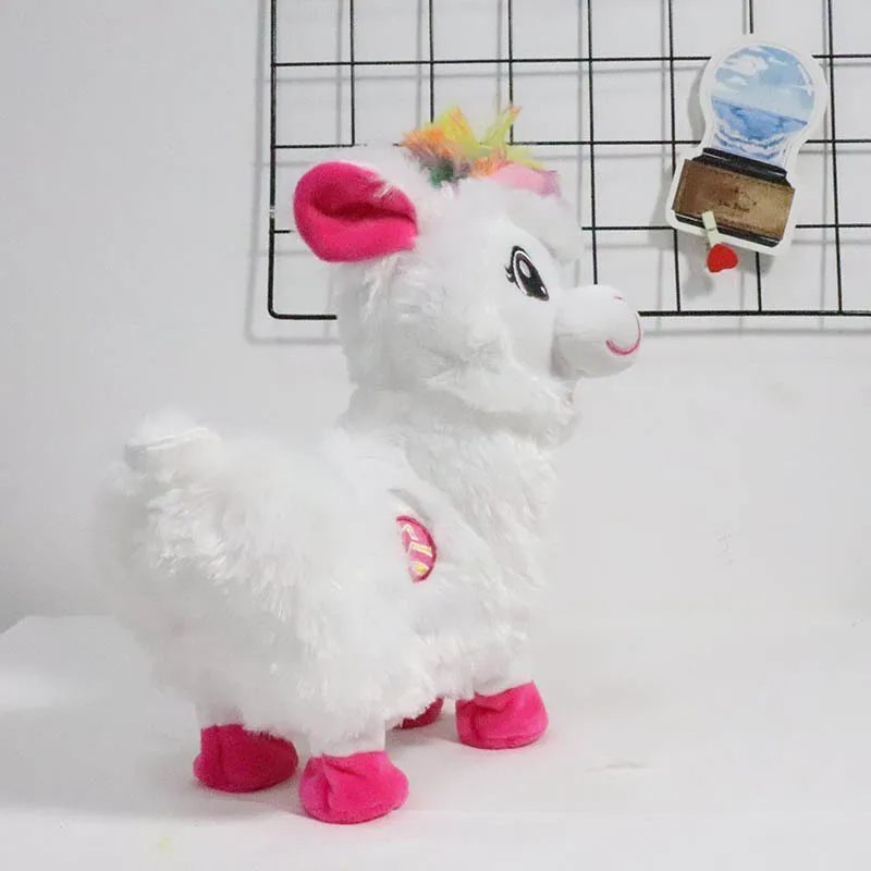 Sheep Llama Alpacas Plush Toy Electric Dancing Music Funny Toys Pets Doll Stuffed Soft Animal kids Christmas Gifts plush toys electric interactive toy