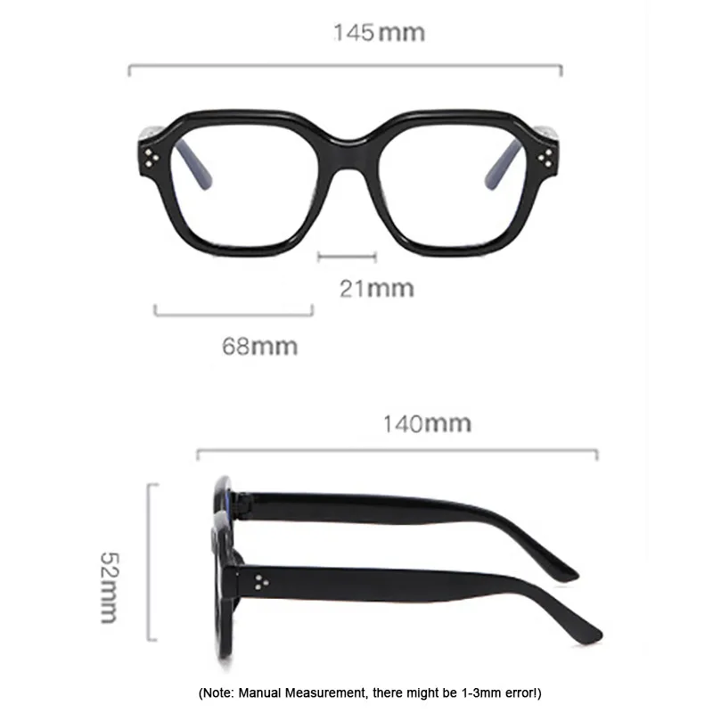 Retro Anti Blue Light Computer Glasses Frame Women Oversized Men Trendy Fashionable Stylish Eyeglasses Classic Spectacles Ouclos 6