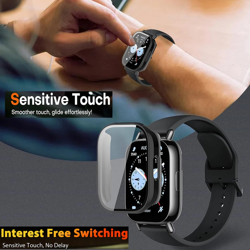 Durable Soft TPU Screen Protector Case with Tempered Glass