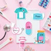 12 Styles, Nurse Doctor Pills Stationery Notes Hand Account Stickers Office Stationery Notebooks 4