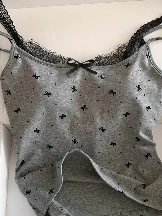Sexy Summer Sleepwear Set Women's Modal Cotton Strap Nightgown with Chest Pad Home Clothes Short Sleeve round Neck Soft Fabric - 2