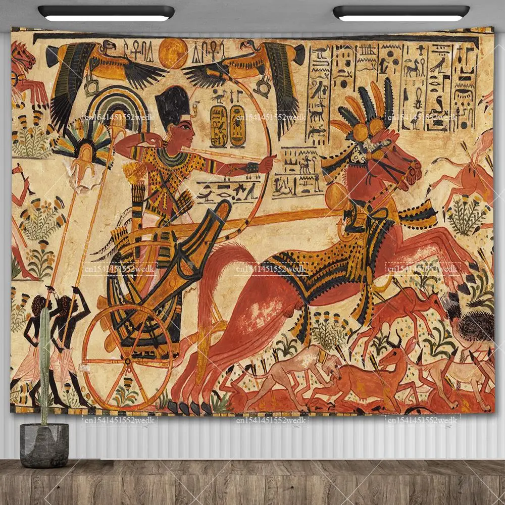 部屋のための古代エジプトのペチペストリー、egyptian Huds