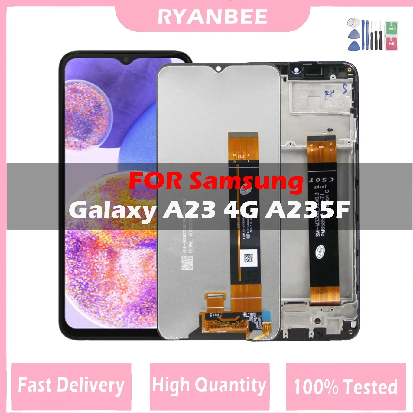 

LCD For Samsung Galaxy A23 A235 SM-A235F/DS A235M LCD Display Touch Screen Digitizer Assembly For Samsung A235F LCD