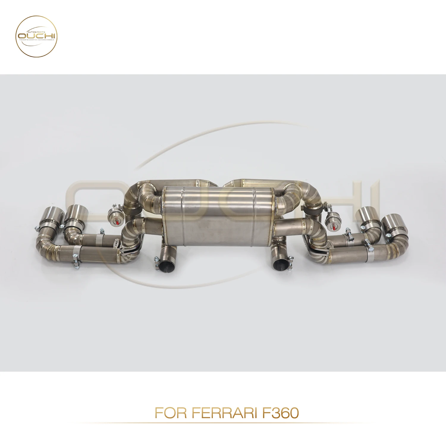 OUCHI Vendite dirette in fabbrica Catback per Ferrari F360 3.6 V8 TC4 Sistema di scarico con valvole a vuoto Suggerimenti Accessori auto - immagine 2
