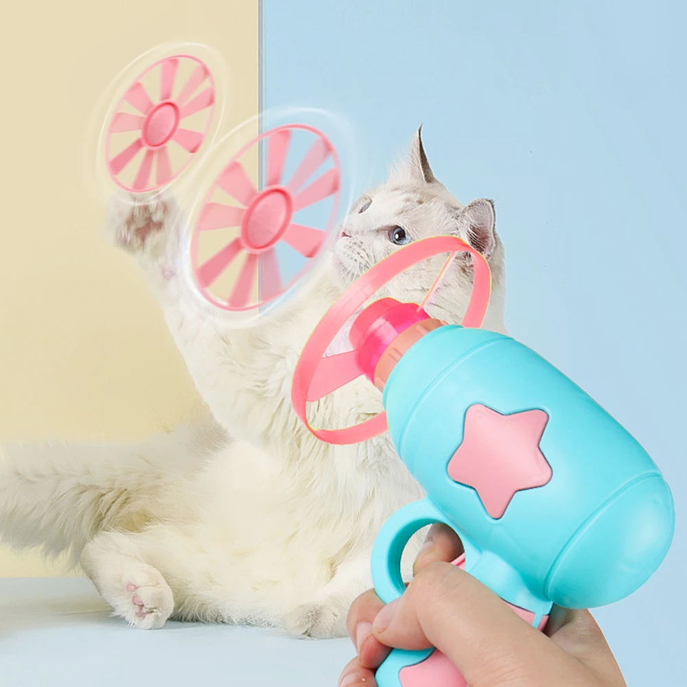 Funny Cat Interactive Teaser Training Toy Creative Kittens Mini Bamboocopter Games Toys Pets