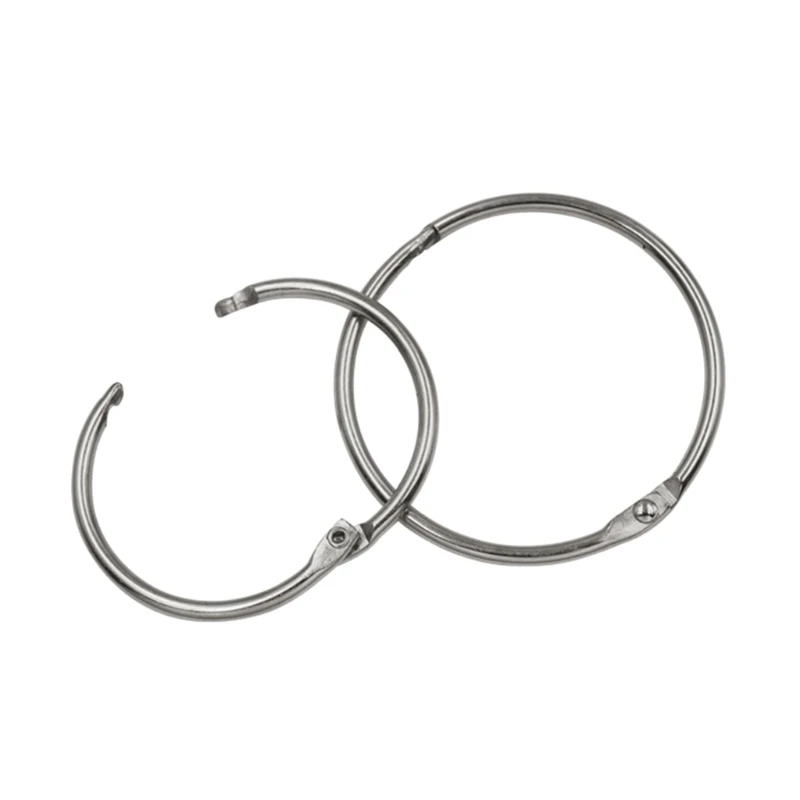 Loose Leaf Binder Rings,Metal Book Binder Rings Key Rings,Metal Book Rings