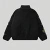 Skeleton Jacket Men Winter Fuzzy Lamb Fleece Jacket Coat Men Streetwear Hip Hop Oversized Harajuku Foam Print Patchwork Jackets 2