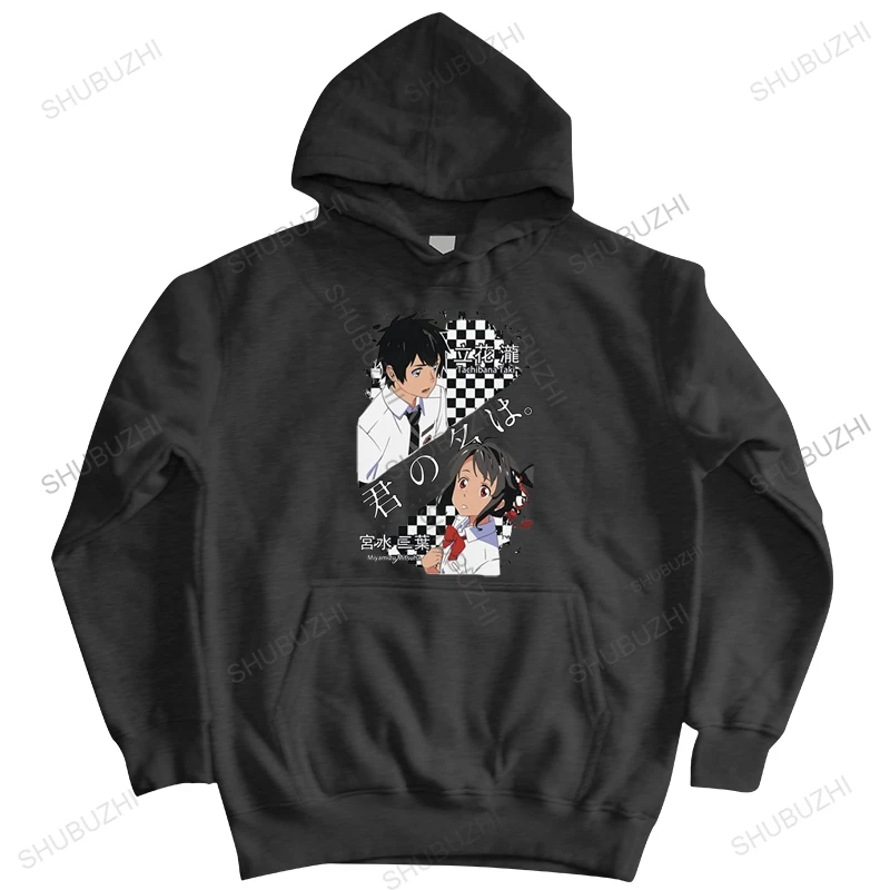 Kimi No Na Wa Felpe Uomo Cotone Manga Your Nama Felpa Con Cappuccio Taki Tachibana Mitsuha Miyamizu Felpa Casual Giacca Con Cappuccio Merch