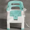 Non-Slip Shower Stool, Indoor Odor-Resistant Seat, Toilet Chair with Backrest, Armrests for Elderly Aid, Comfort Stool 1