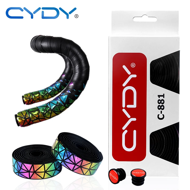 CYDYRoadBikeGripsBarTapeProfessionalBicycleHandlebarDampingAntiVibrationWrapwith2