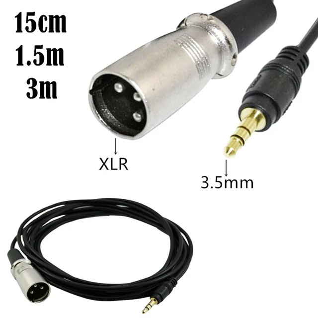 PULSE XLR Microphone Male to Female Audio Cable Black 3m