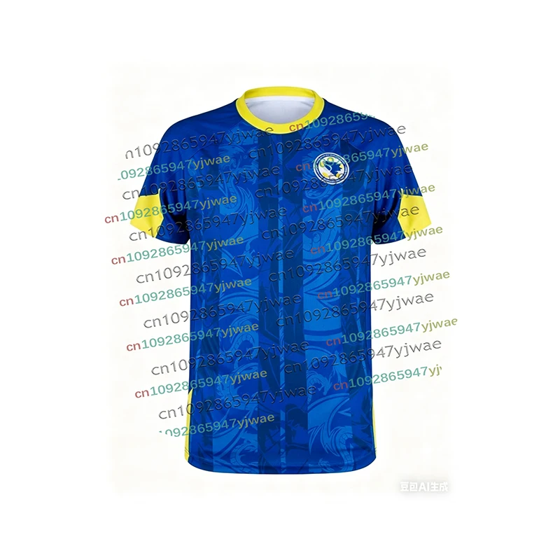 2026 Bosnia And Herzegovina Men's Sport Jersey Crew Neck Tee Quick Dry Breathable Football Training Sportswear Kids Set Tshirt 3