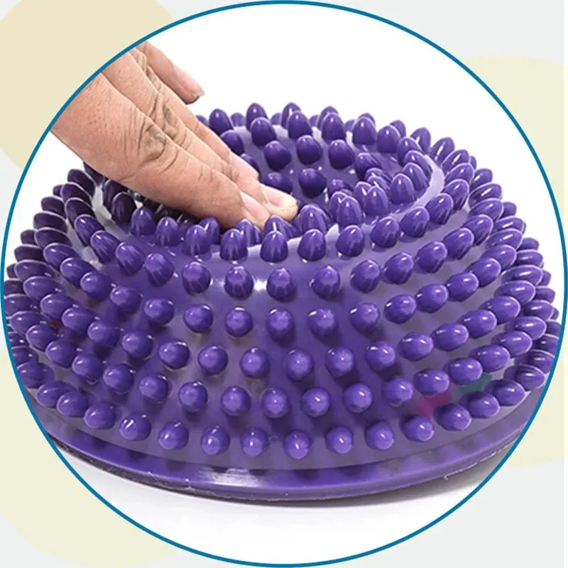 Balance Ball Trainer Mini Wave Speed Ball Half Circle Balance Ball Trainer Foot Step Toy Children's Sensory Stimulation Durian