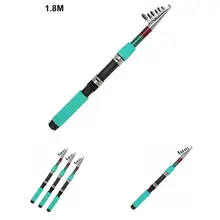 Canne à pêche télescopique compacte universelle, en Fiber de verre, moderne 