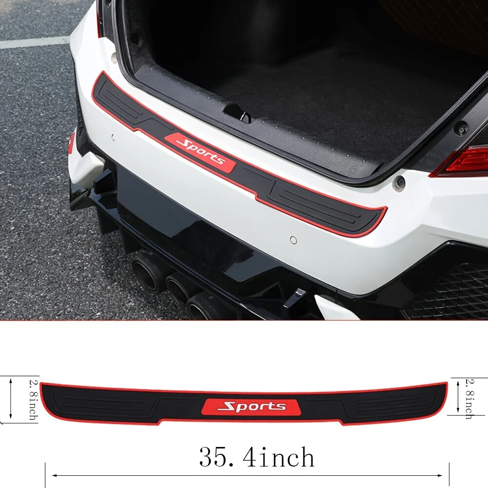 

Auto Parts Universal Model Car Accessories Car Suv Rubber Rear Bumper Protector Back Door Door Sill Guard Trim Cover Strip