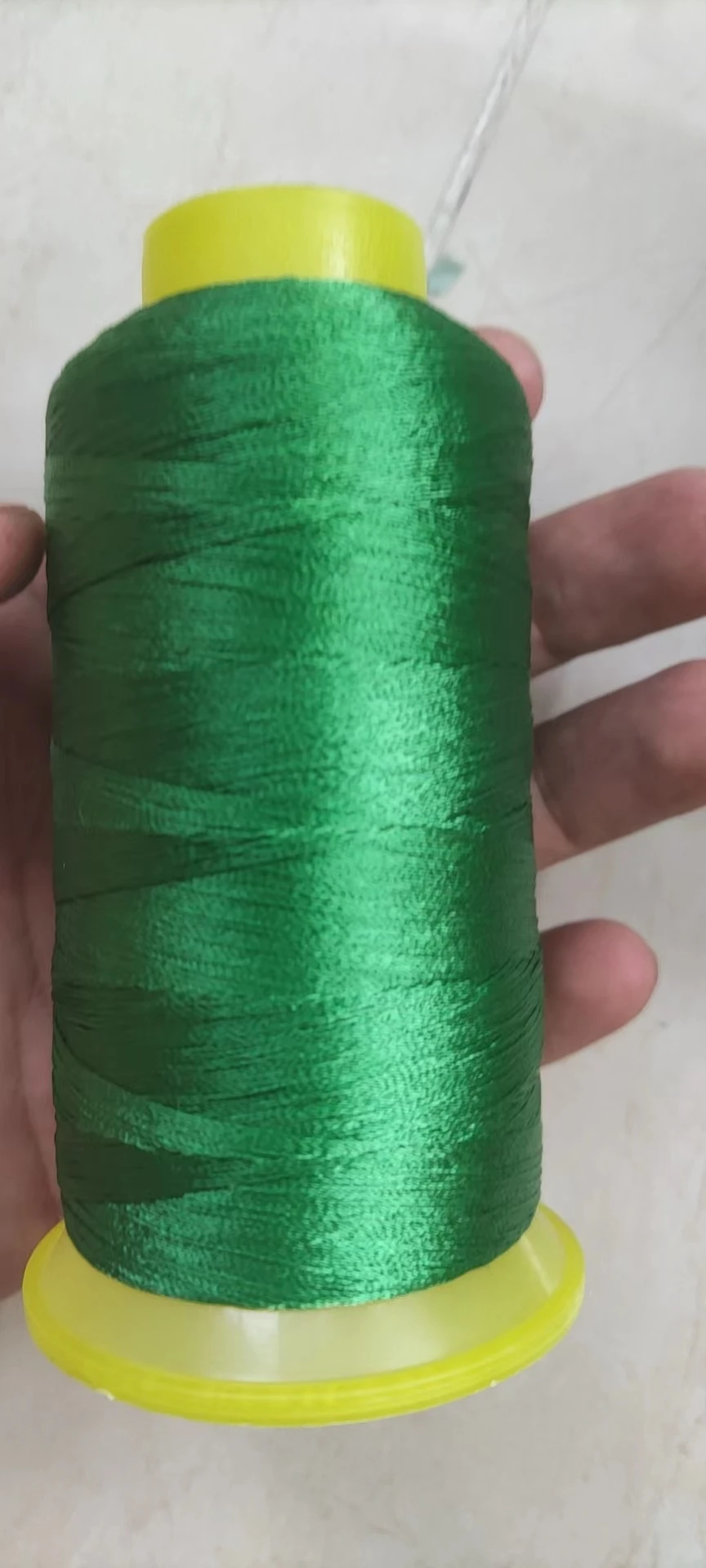 High Tenacity White & Black Polyester Sewing Thread - 1200 Meters