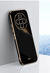 Luxury Shockproof Soft TPU Camera Protect Cover for Poco C75 4G (YD6D-Black)