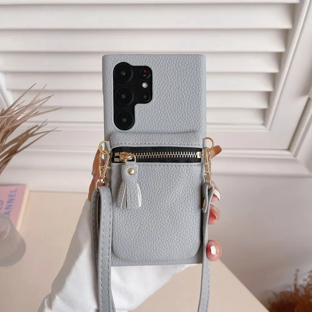 Crossbody Phone Case with Zipper Wallet Cover