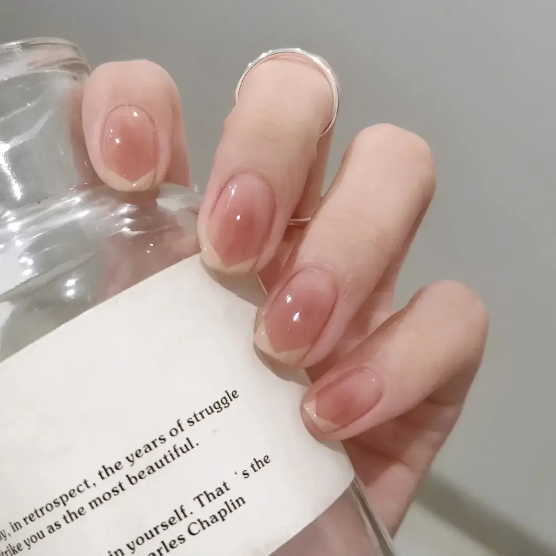 Close up Acrylic Press-On Nail Tips