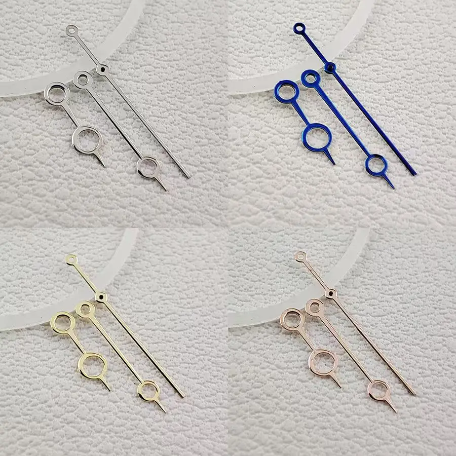 NH35 Hands Hollow Large Circle Hands Gold Rose Silver Blue No Luminous Watch Needie Suitable For NH35 364R 7S Movement