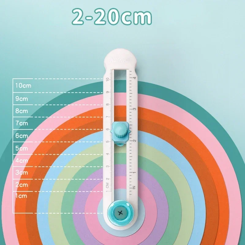 1pc 2-20cm Circle Paper Cutter Multifunctional Craft Cutting Tools Paper Scrapbooking Cards Cutters For Home Study Offices paper cutter circular cutter