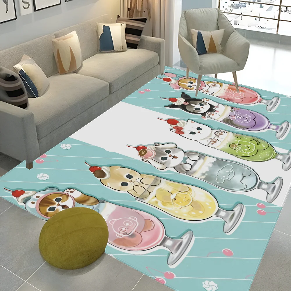 Funny Cat mofusand Floor Mat Nordic Style Home Doormat Bathroom-Toilet Mats Bedroom Hotel Decor Mat 4