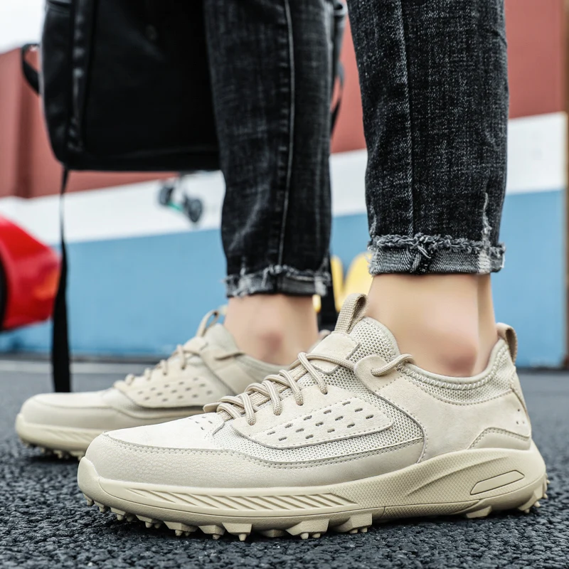 

New Men's Golf Shoe Mesh Breathable Golf Training Shoe Outdoor Fitness Golf Training Shoe Nail Free