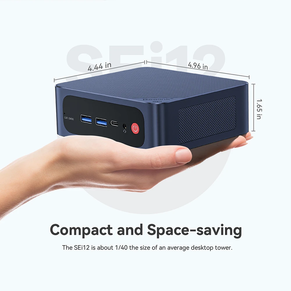 Beelink SEi 12 ミニPC 黒 Beelink SEi12 Intel Core i5-12450H Desktop Mini PC – Exegeek