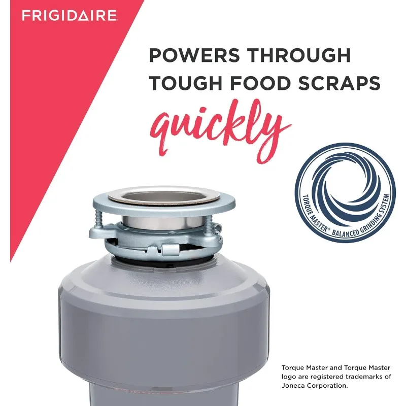 Frigidaire 3/4 HP Corded Garbage Disposal for Kitchen Sinks | FF75DISPC1 2