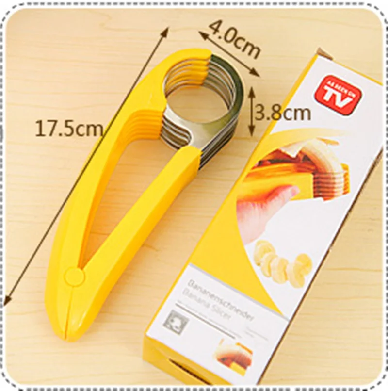 Description Picture 2 of itemKitchen Accessories Banana Slicer Chopper Fruit Cutter Cucumber Salad Vegetable Peeler New Cooking Tool Home Creative