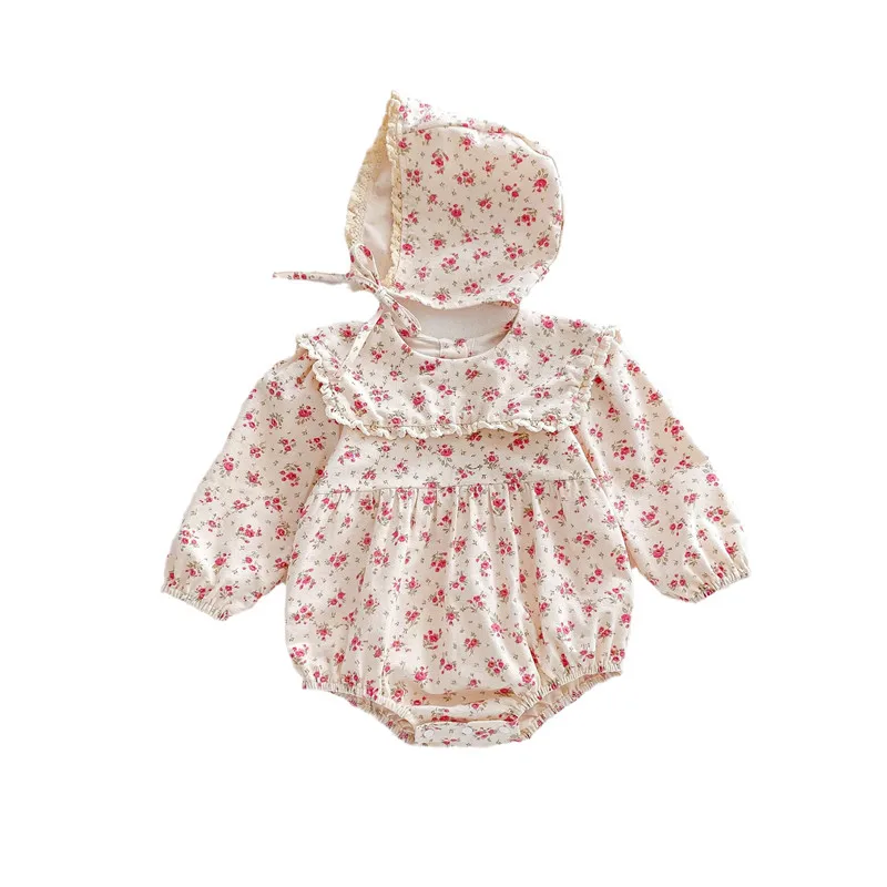 

Infant and toddler autumn clothing baby girl jumpsuit princess days ha clothes bag fart Rompers autumn crawling clothing