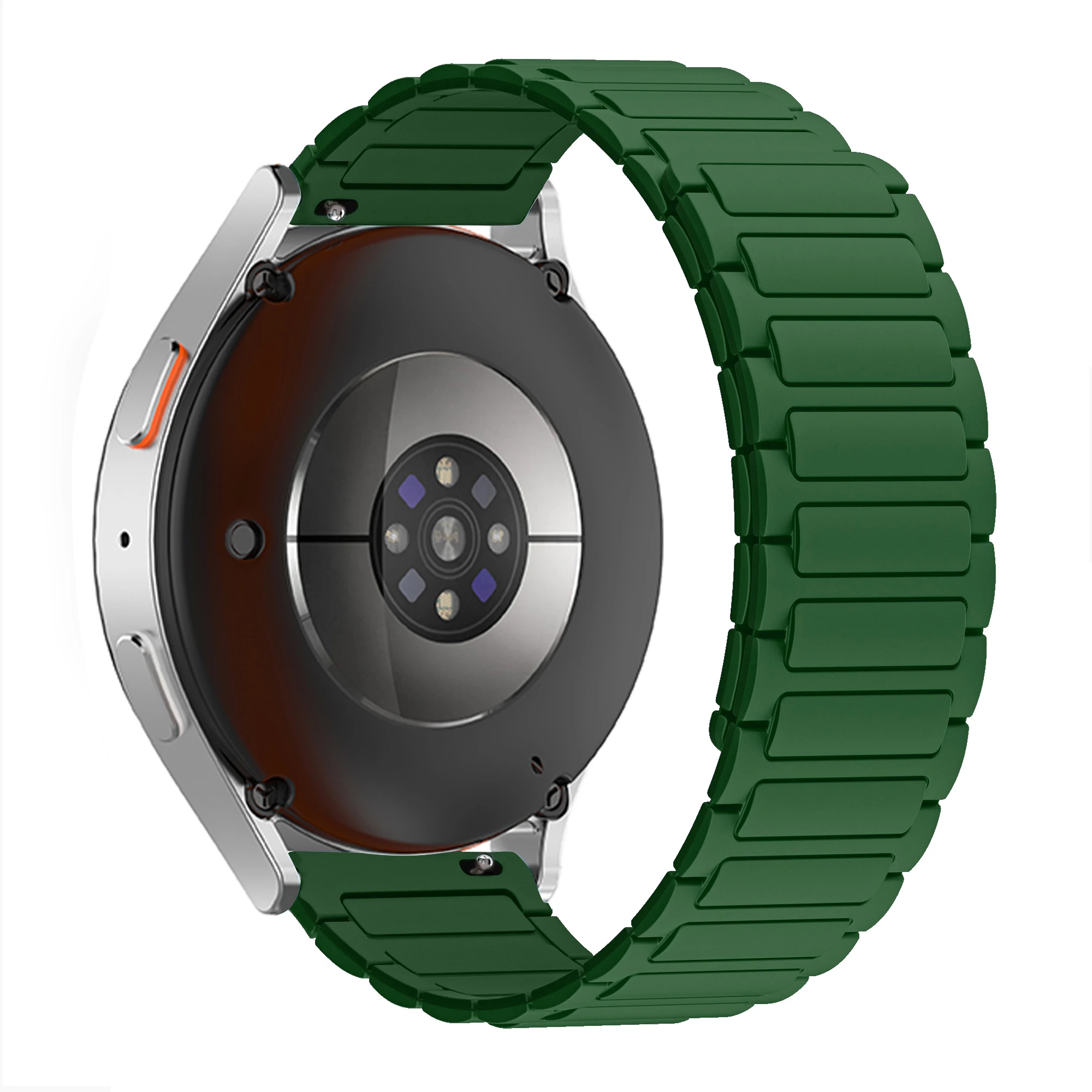 Magnetic Silicone Bracelet Band, 20mm/22mm Strap - Universal Fit