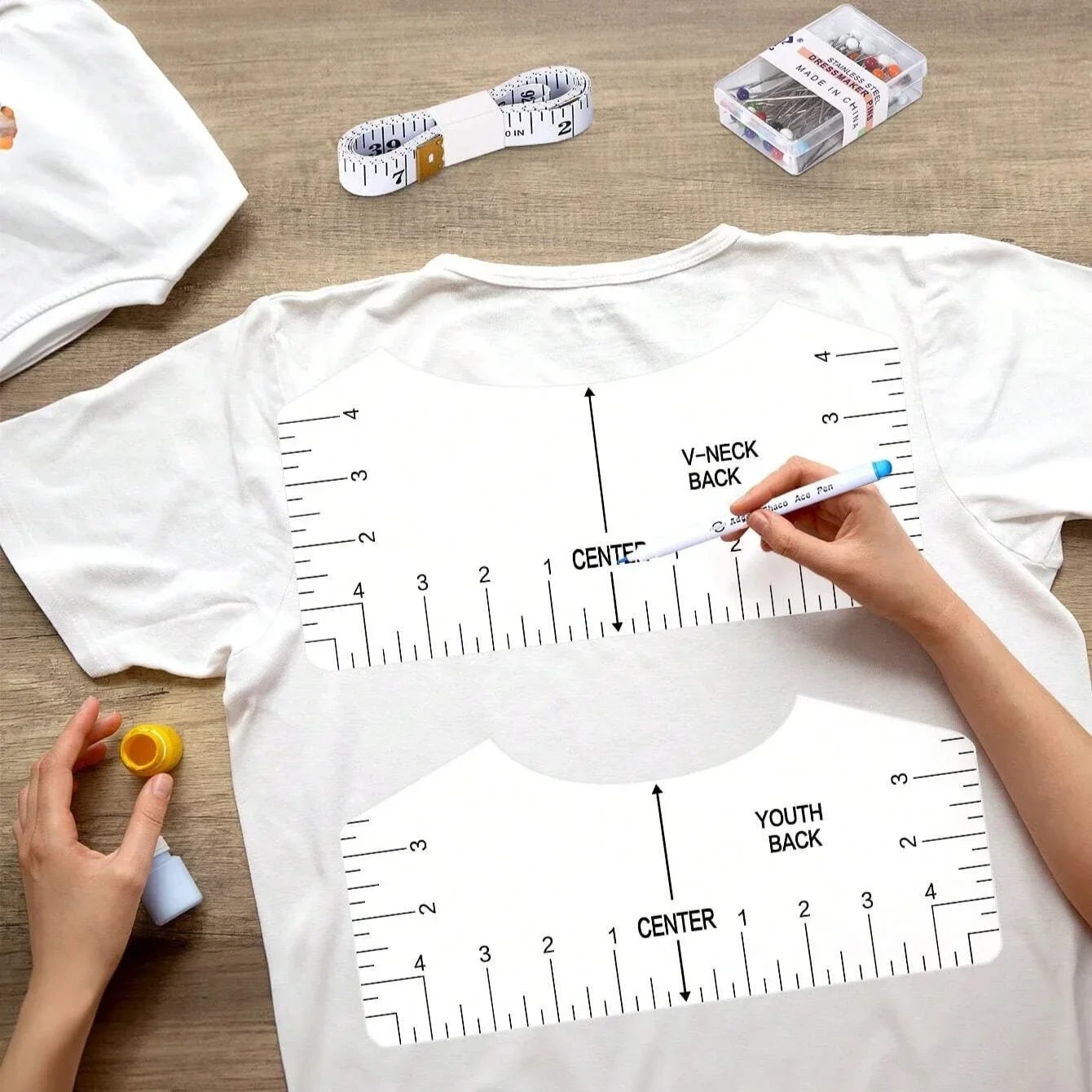 T-Shirt Ruler Guide Shirt Alignment Tool