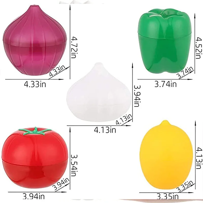 Plastic PP Fruit and Vegetable Fresh-keeping Box Garlic Onion Lemon Fresh-keeping Sealed Box Green Pepper Apple Storage Bowl kitchen storage box rice storage box food storage pots food storage container food storage can food storage box storage box